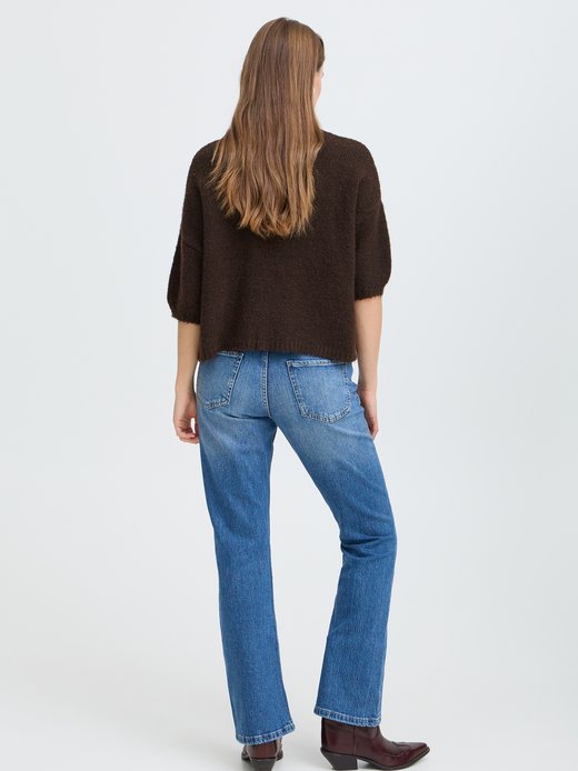 Damen Strickpullover halbarm BYOTIA