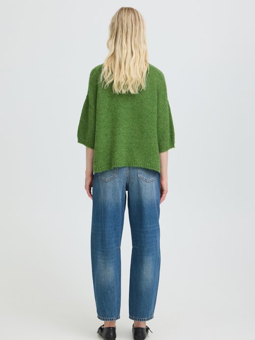 Damen Strickpullover halbarm BYOTIA