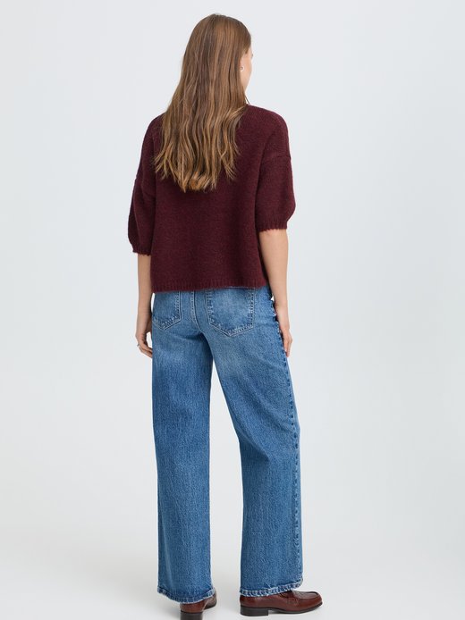 Damen Strickpullover halbarm BYOTIA