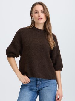 Damen Strickpullover halbarm BYOTIA