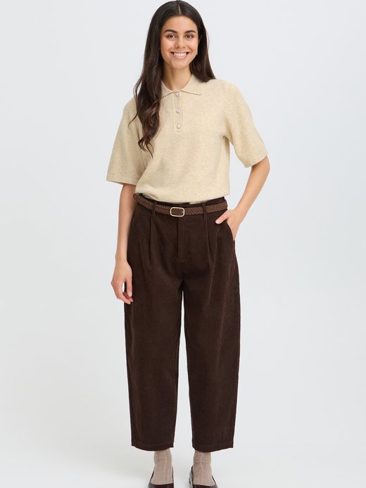 Damen Strickpullover halbarm FRSUZETTE