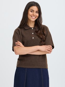 Damen Strickpullover halbarm FRSUZETTE