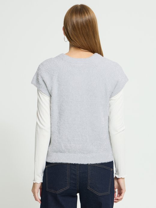 Damen Strickpullover kurzarm IHANILES