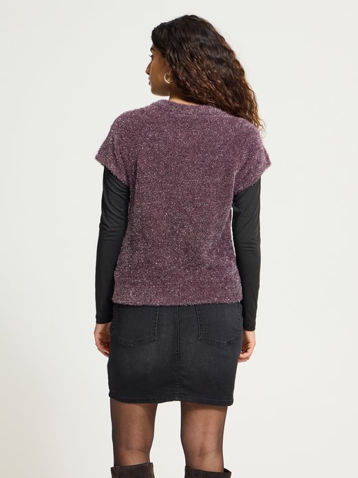 Damen Strickpullover kurzarm IHANILES