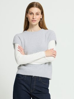 Damen Strickpullover kurzarm IHANILES