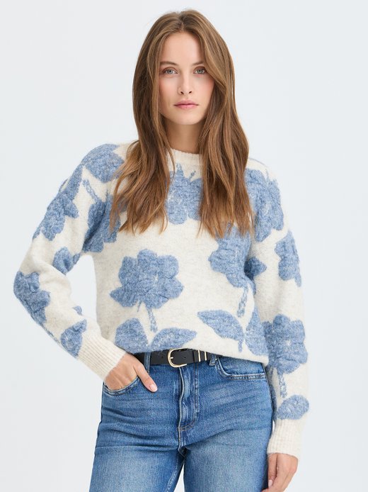 Damen Strickpullover langarm BYMANDA