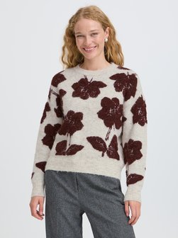 Damen Strickpullover langarm BYMANDA