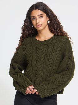 Damen Strickpullover langarm IHARPER