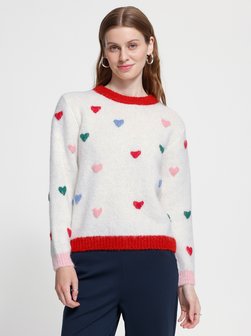 Damen Strickpullover langarm IHBELABLUE