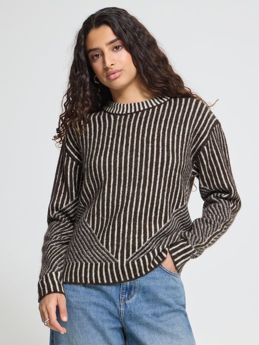 Damen Strickpullover langarm IHKAMARA