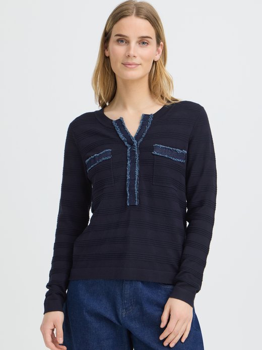 Damen Strickpullover langarm PZSARA