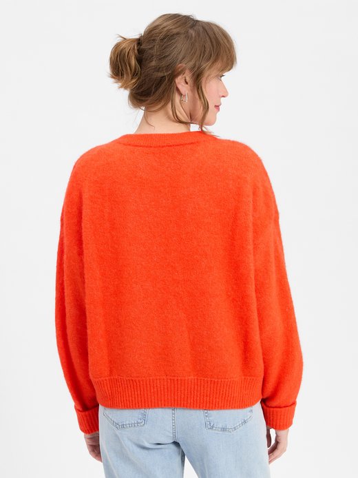 Damen Strickpullover mit Alpaka-Anteil - Gaspacho Chine