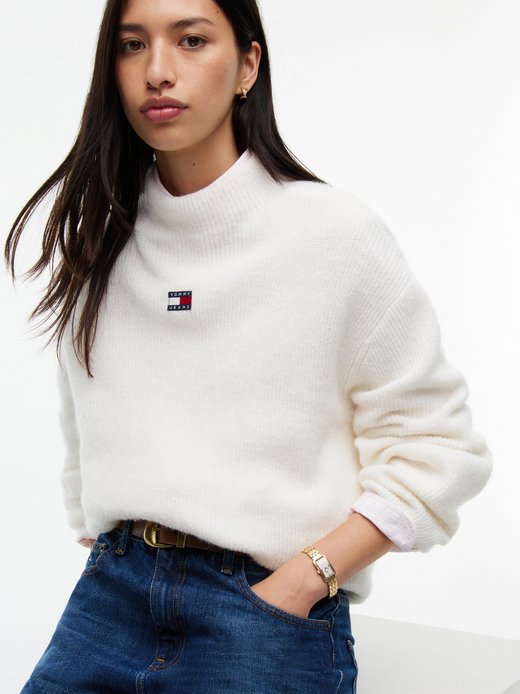 Damen Strickpullover - mit Alpaka- und Woll-Anteil