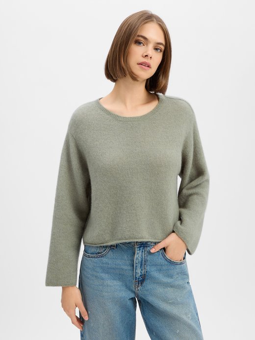 Damen Strickpullover mit Alpaka- und Wollanteil - Vitow