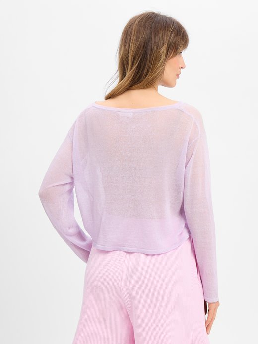 Damen Strickpullover mit Leinen-Anteil - Epaky
