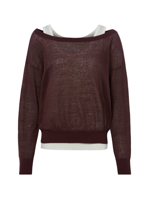 Damen Strickpullover mit Leinen - Fulipanox