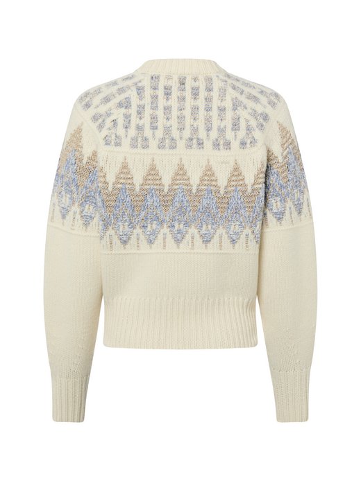 Damen Strickpullover mit Schurrwollanteil - C_Farombo