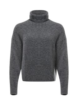 Artikelbild Damen Strickpullover mit Schurwoll-Anteil von Marc O'Polo Denim in anthrazit uni