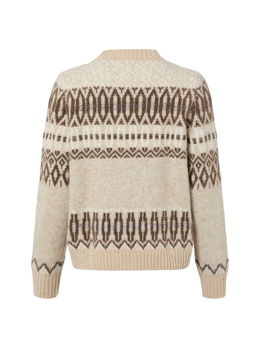 Damen Strickpullover mit Schurwoll- und Alpaka-Anteil