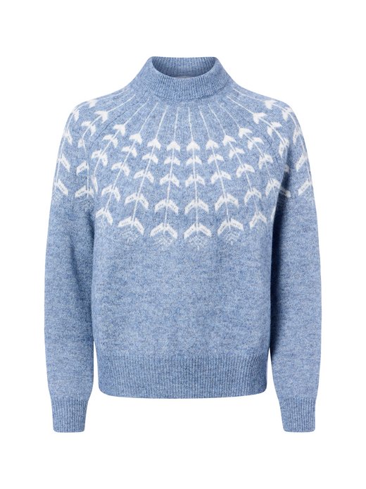 Damen Strickpullover mit Woll- und Alpaka-Anteil