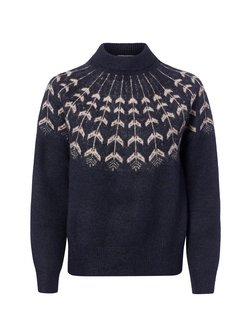 Damen Strickpullover mit Woll- und Alpaka-Anteil