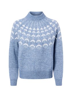 Damen Strickpullover mit Woll- und Alpaka-Anteil