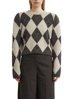 Damen Strickpullover mit Woll- und Alpaka-Anteil