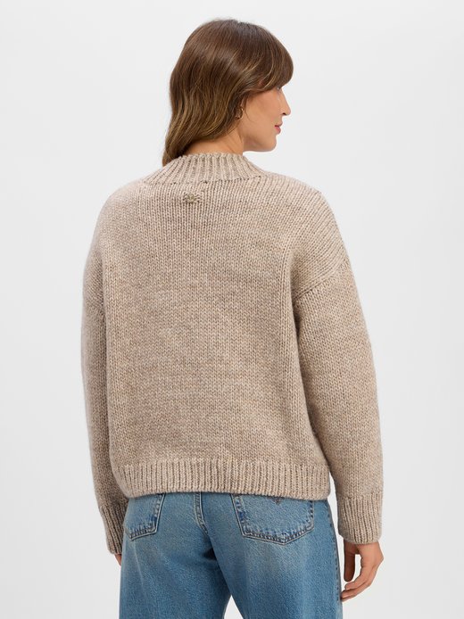 Damen Strickpullover mit Woll-und Alpakaanteil - Kouli