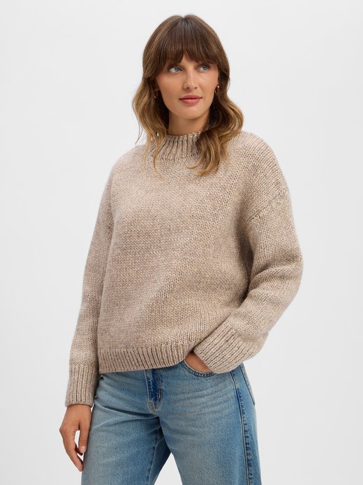 Damen Strickpullover mit Woll-und Alpakaanteil - Kouli