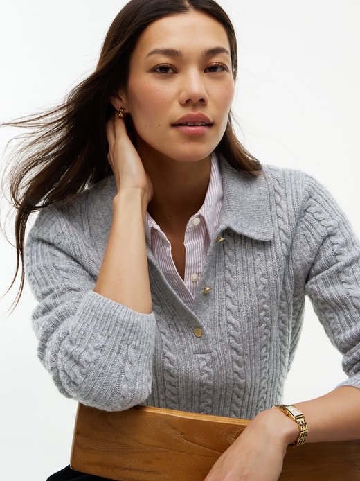 Damen Strickpullover mit Woll- und Seidenanteil