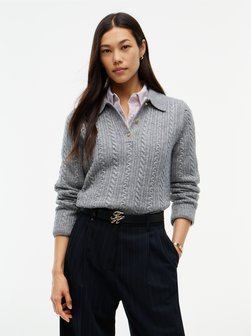 Damen Strickpullover mit Woll- und Seidenanteil
