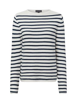 Artikelbild Damen Strickpullover von Franco Callegari in weiß marine gestreift