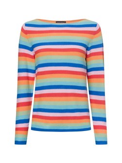 Artikelbild Damen Strickpullover von Franco Callegari in mehrfarbig blau gestreift