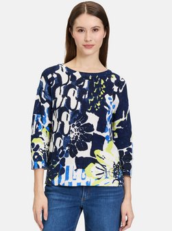 Artikelbild Damen Strickpullover von Betty Barclay in blau gemustert