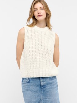 Artikelbild Damen Strickpullover von Mustang in weiß uni