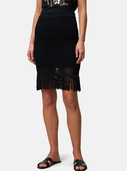 Artikelbild Damen Strickrock von zero in schwarz uni