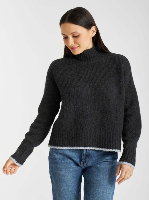 Damen Strickrollkragenpullover