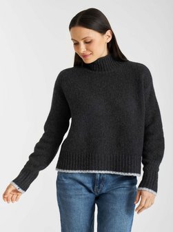 Damen Strickrollkragenpullover