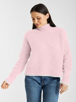 Damen Strickrollkragenpullover