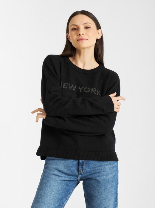 Damen Strickrundhalspullover