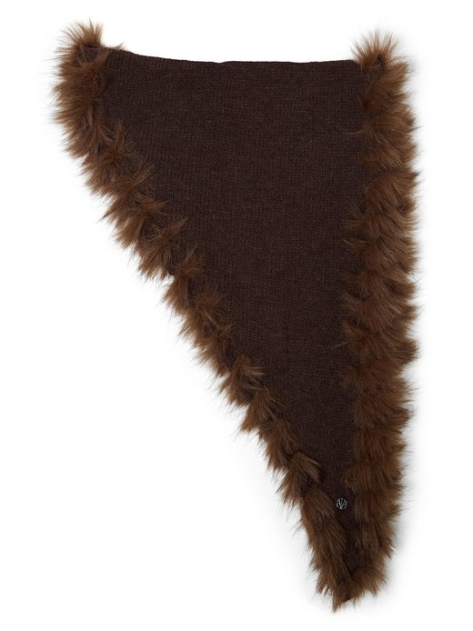 Damen Strickschal mit Woll-Anteil