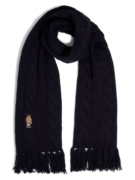 Damen Strickschal mit Wollanteil