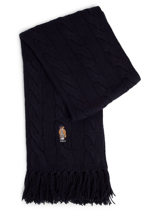 Damen Strickschal mit Wollanteil