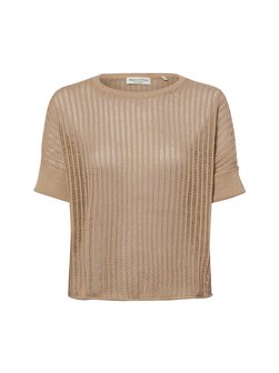 Damen Strickshirt mit Leinen-Anteil