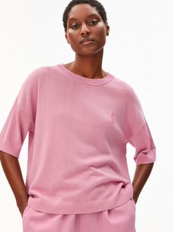 Damen Strickshirt mit Leinen