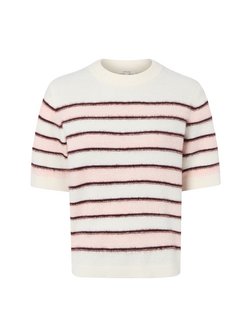 Damen Strickshirt mit Woll- und Mohair-Anteil - Pimota stripe