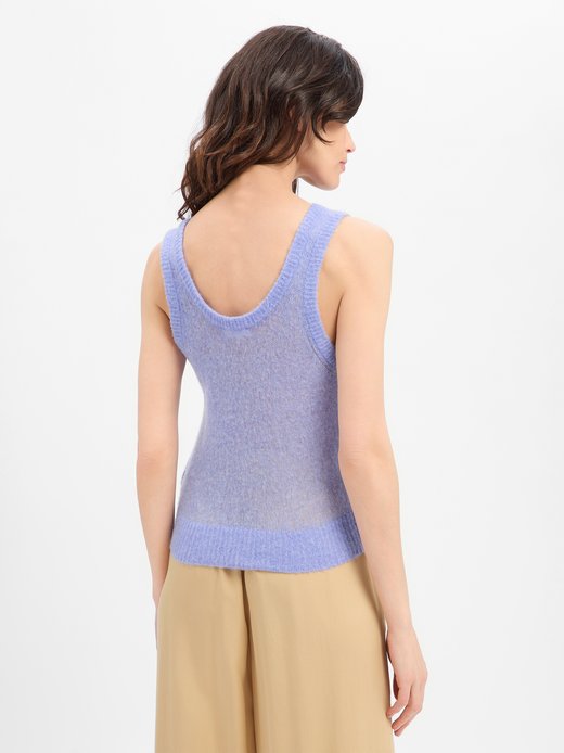 Damen Stricktop mit Woll- und Cashmere-Anteil - Bodyrow