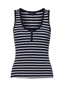 Artikelbild Damen Stricktop von Tommy Jeans in marine weiß gestreift