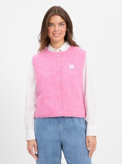 Artikelbild Damen Strickweste - East von american vintage in rosa uni