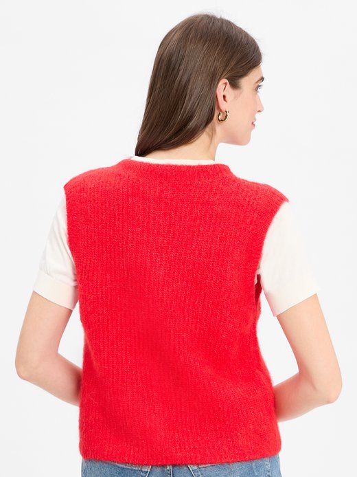 Damen Strickweste mit Alpaka-Anteil - East